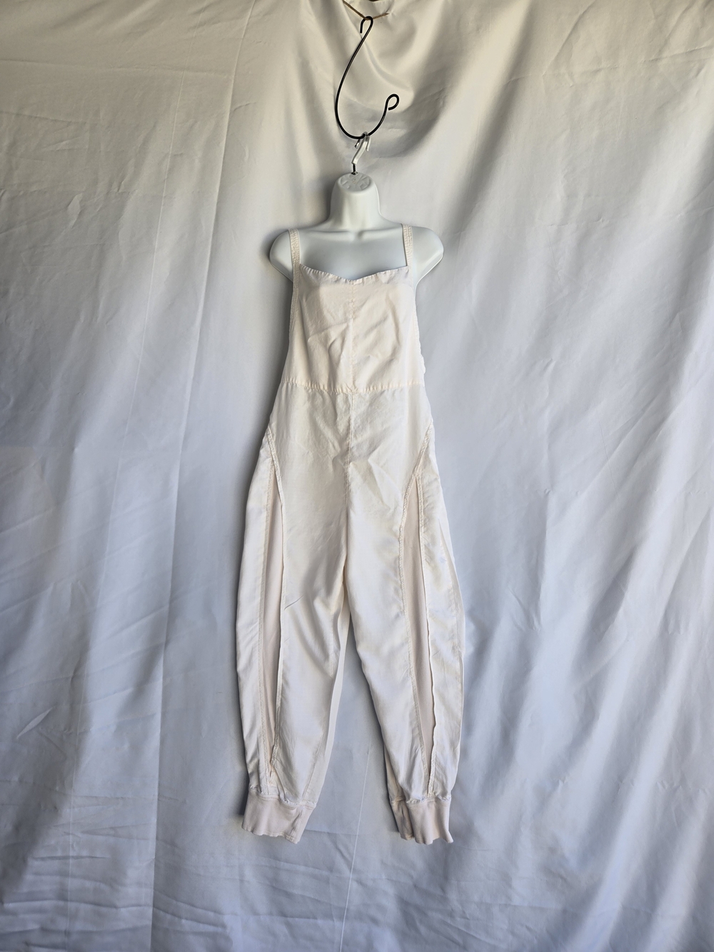 Free People Light Cream Jumpsuit Overalls